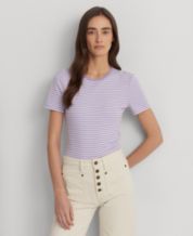 Cathalem Womens T Shirts Cotton Short Sleeve Tee for Women,Purple XL
