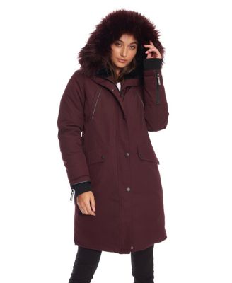 Women's Laurentian | Long Parka Winter With Faux Fur Hood