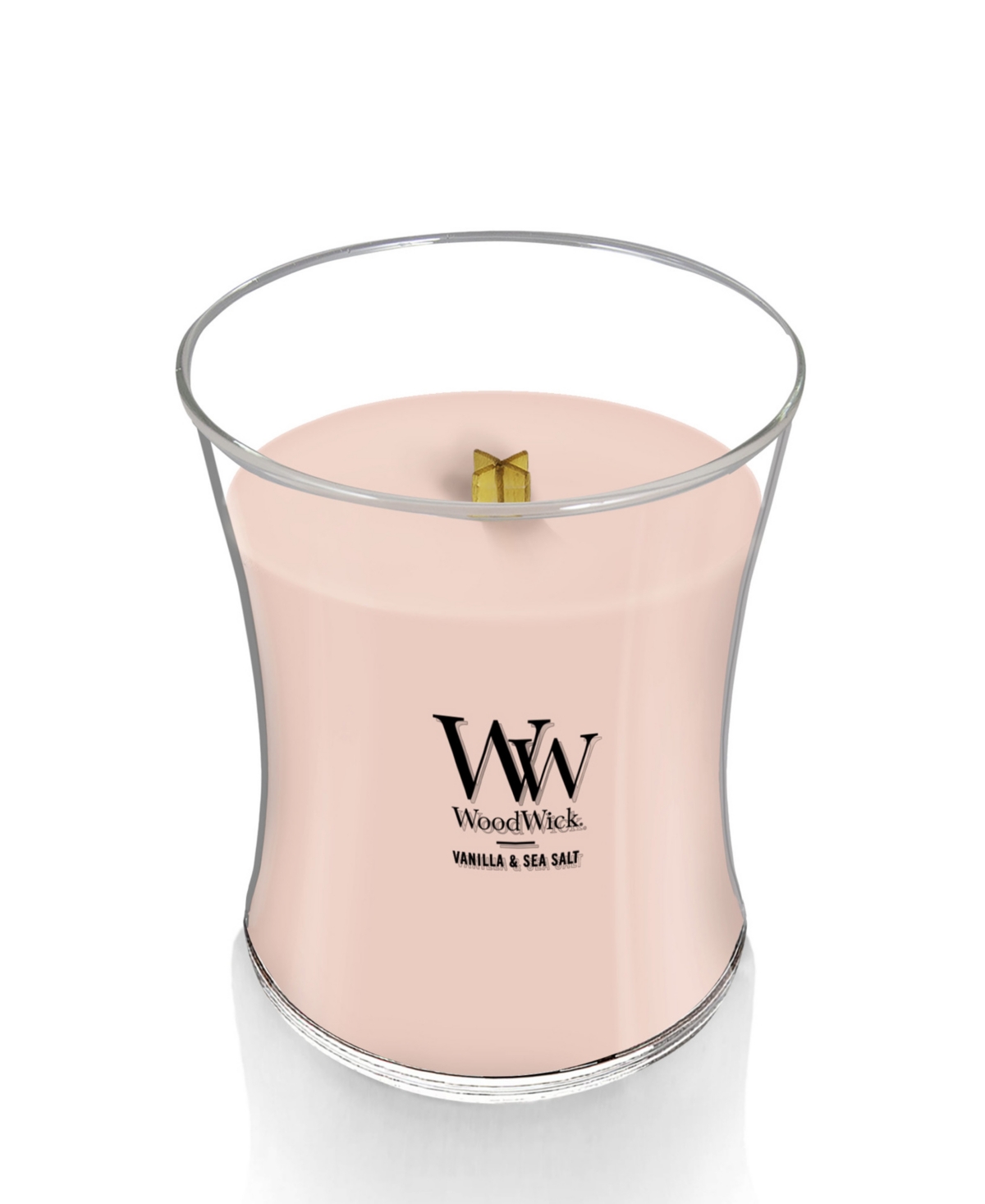 Shop Woodwick Candle Woodwick Vanilla Sea Salt Medium Hourglass Candle, 9.7 oz