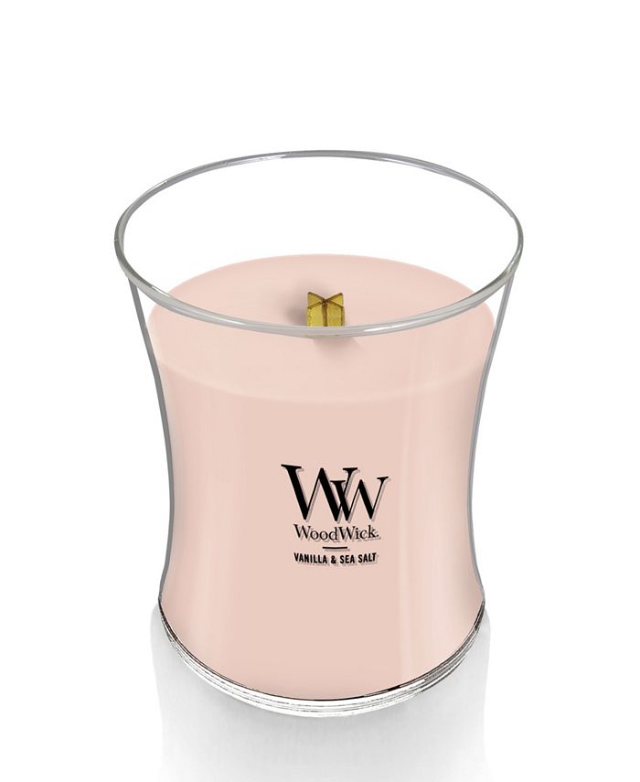WoodWick Vanilla Sea Salt Medium Hourglass Candle, 9.7 oz - Brown