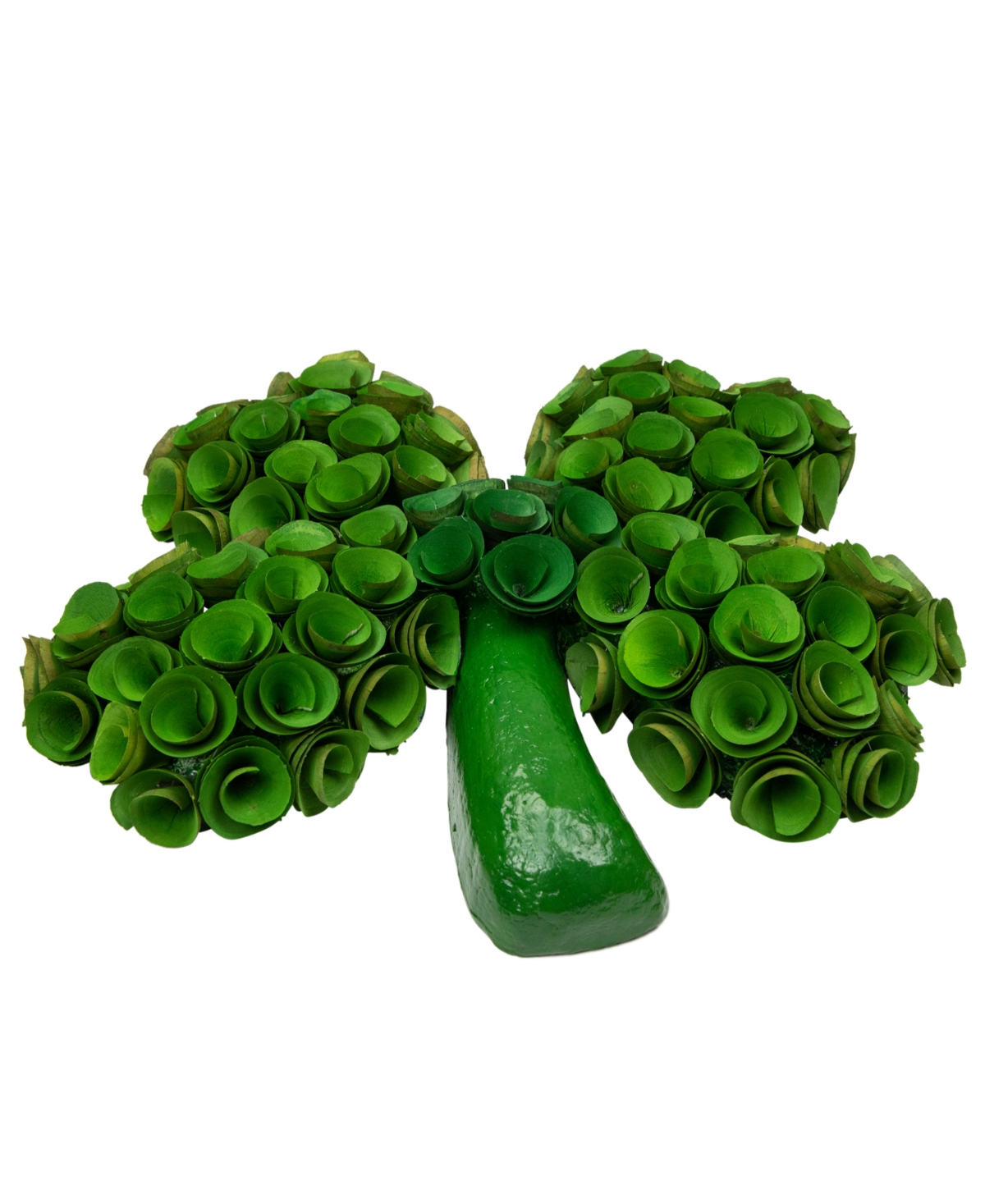Shop Northlight 14.5" Four Leaf Clover Wood Floral Decoration In Green