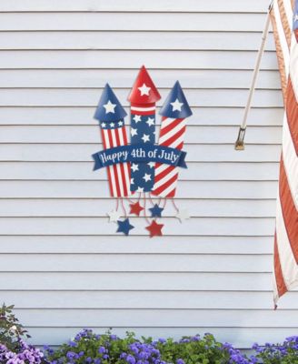 30" H Patriotic, Americana Firecracker Yard Stake or Wall Decor