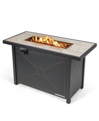 42 Inch 60 000 BTU Rectangular Propane Fire Pit Table