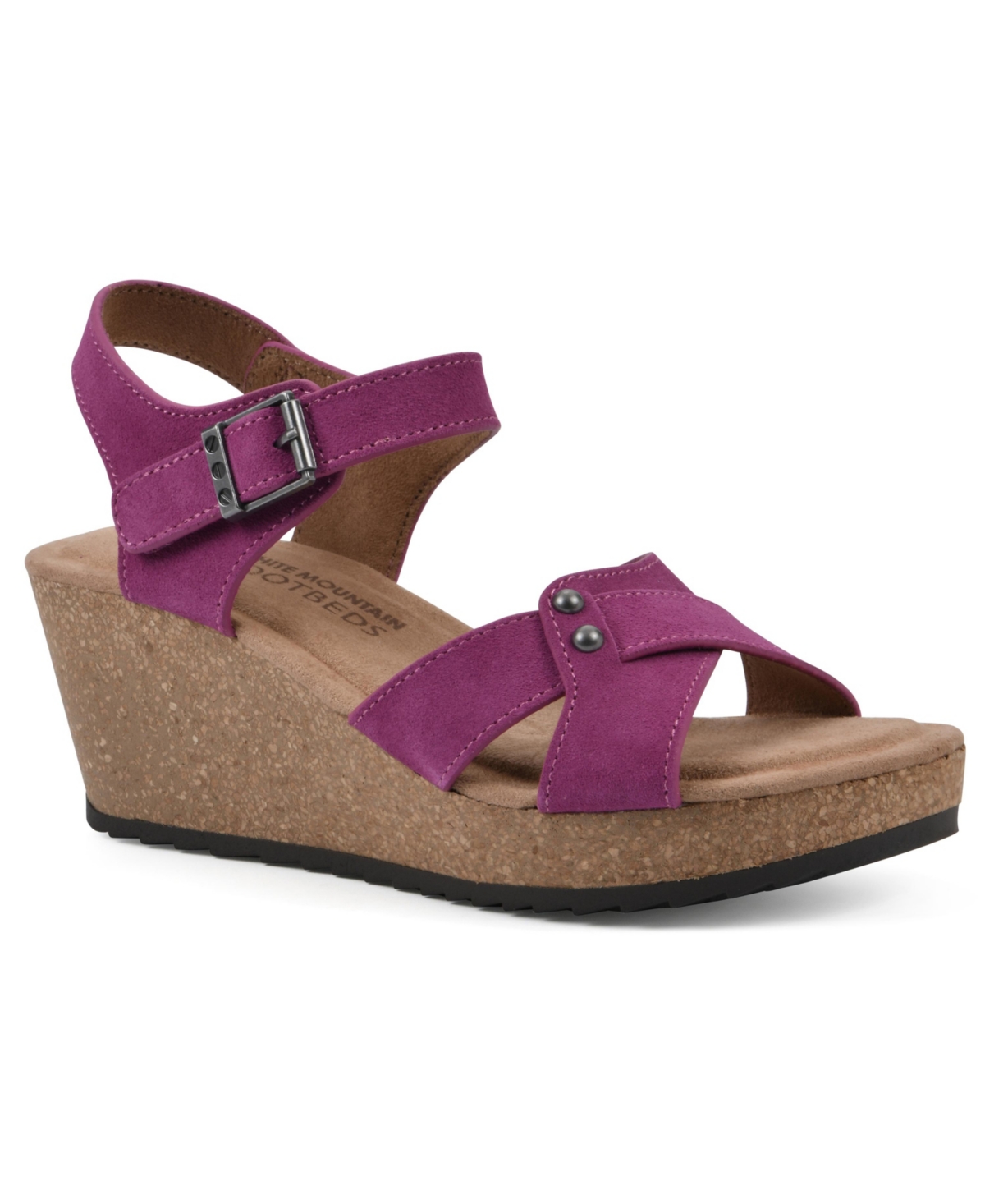 Women's Prezo Footbed Wedge Sandals - Brown Leather