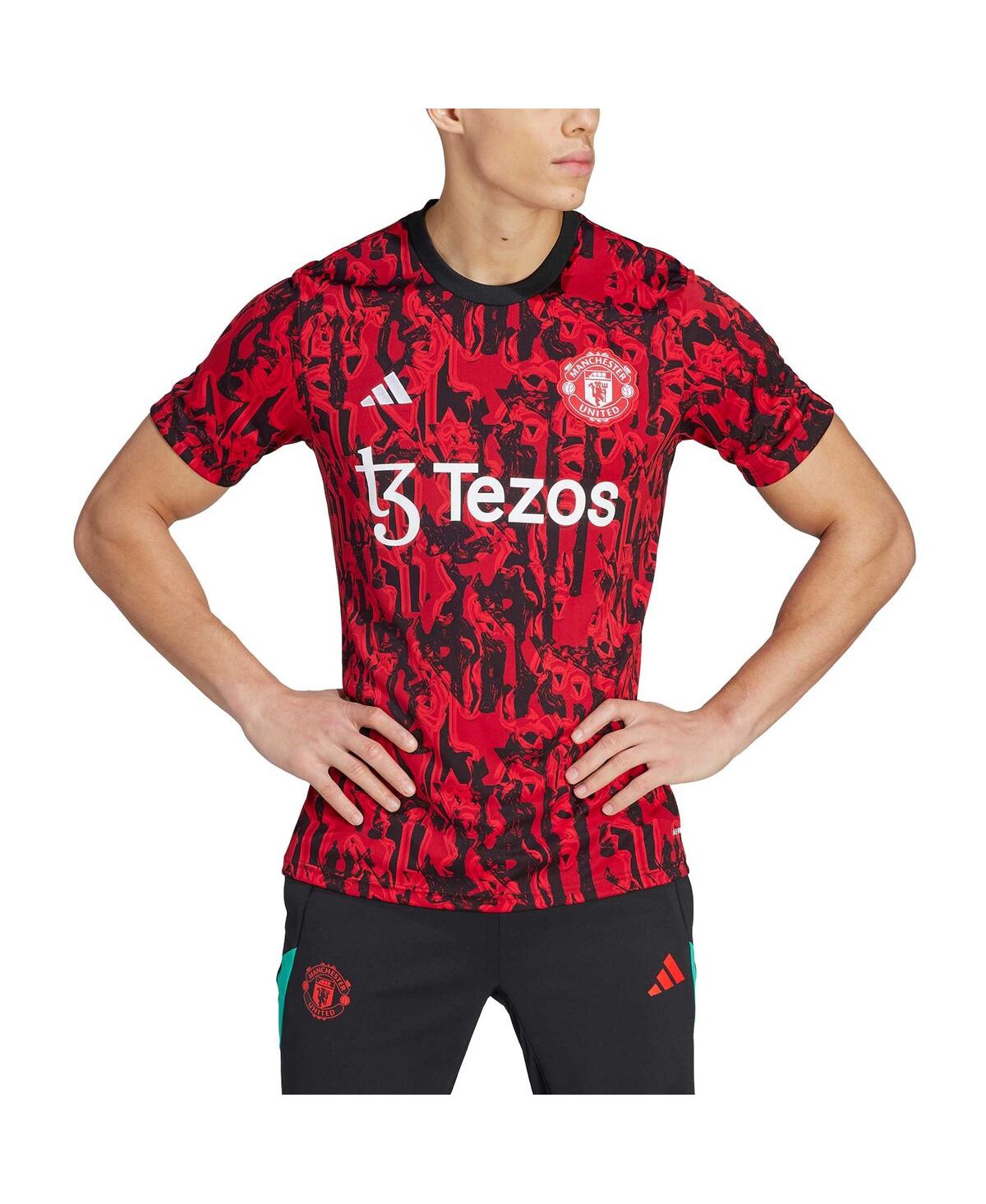 Men's adidasManchester United 2023/24 Pre-Match Top - Red