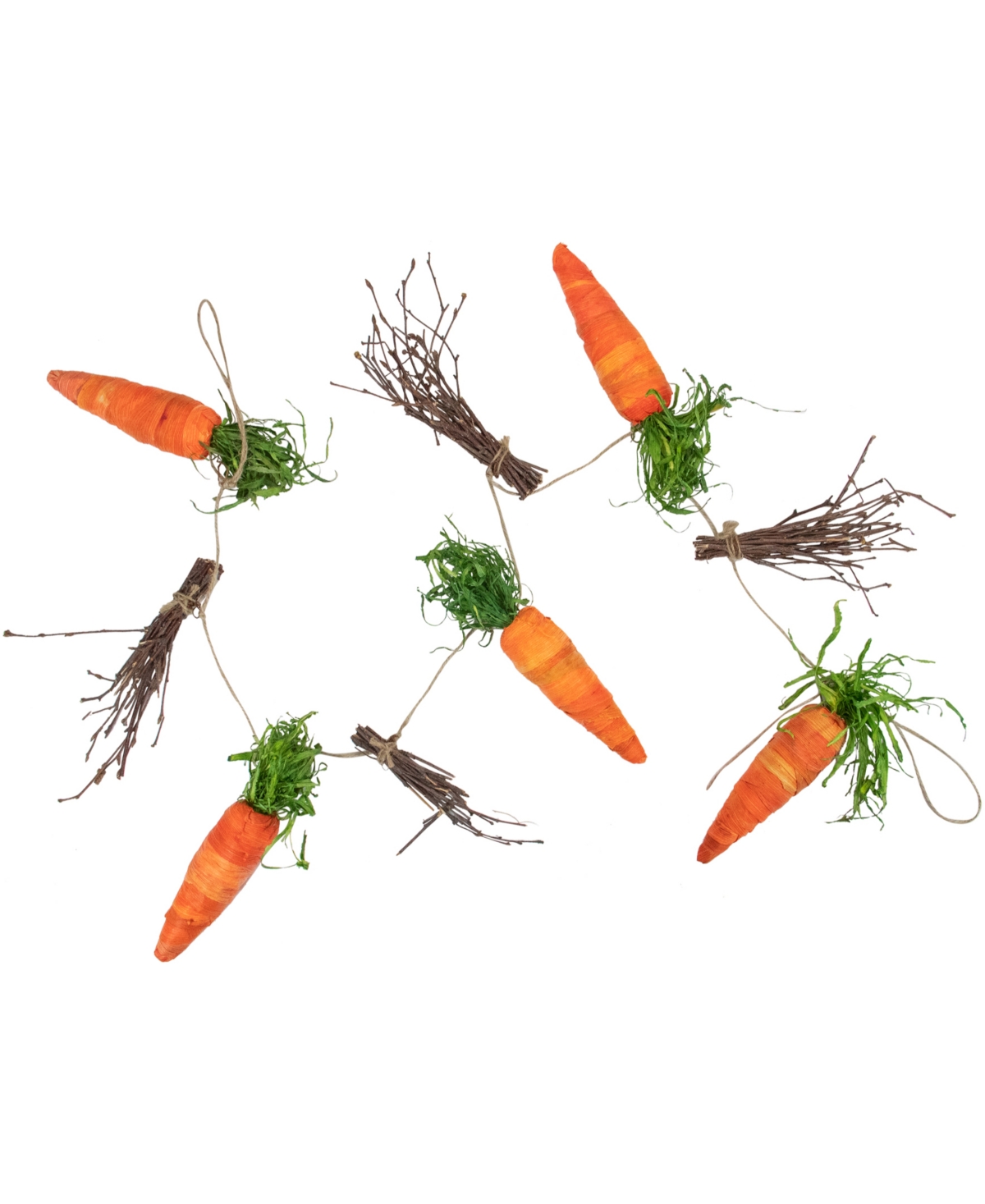 Shop Northlight 3.25' Carrots And Twigs Artificial Easter Garland In Orange