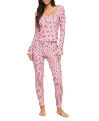 Audra Women's  Pajama Long Sleeve Top & Legging Set