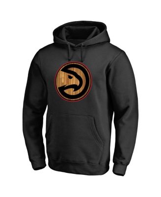 Men's Black Atlanta Hawks Hardwood Pullover Hoodie