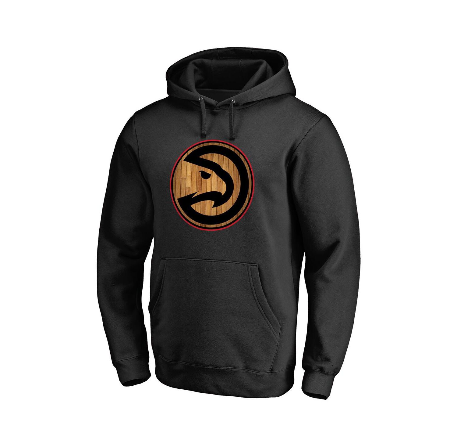 Men's Black Atlanta Hawks Hardwood Pullover Hoodie