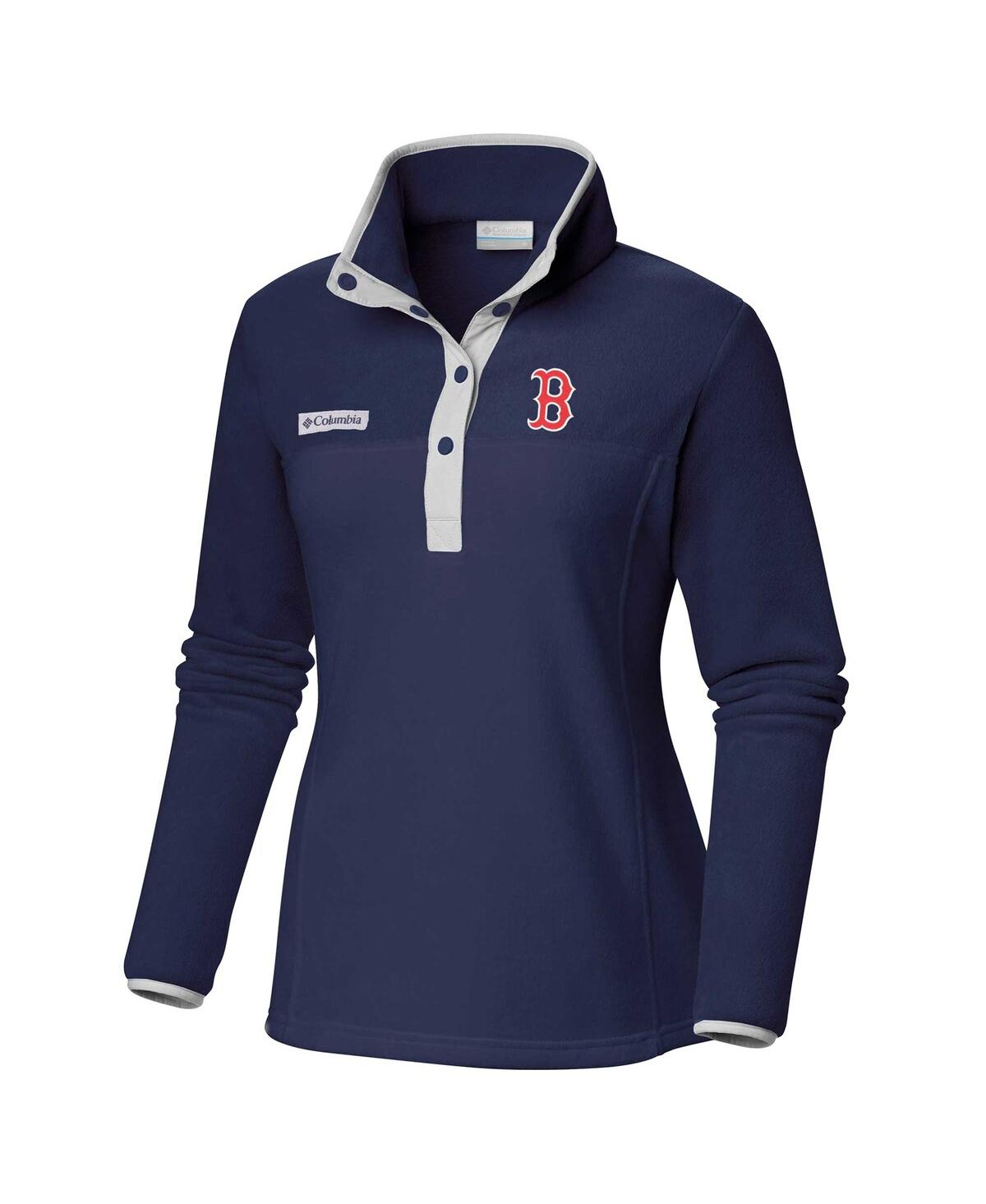 Shop Columbia Women's  Navy Boston Red Sox Benton Springs Half-snap Sweatshirt