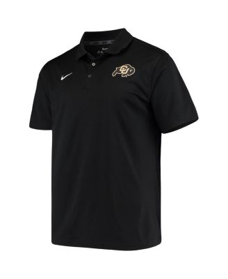 Men's Black Colorado Buffaloes Primary Logo Varsity Performance Polo Shirt
