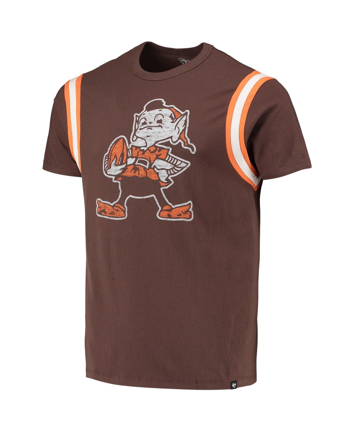 Men's '47 BrandDistressed Cleveland Browns Premier Point T-shirt - Brown