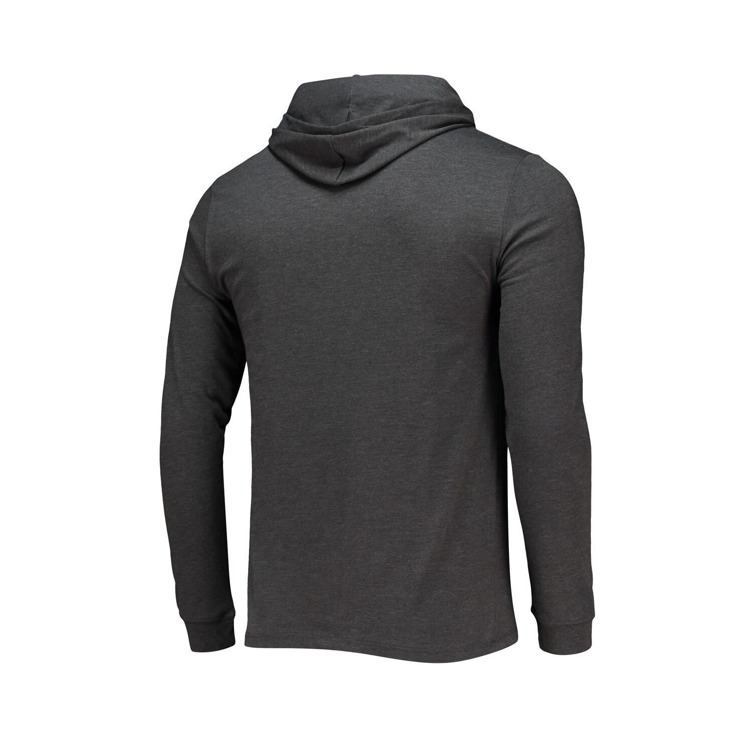 Men's Black, Heather Charcoal UCF Knights Meter Long Sleeve Hoodie T-shirt and Jogger Pajama Set