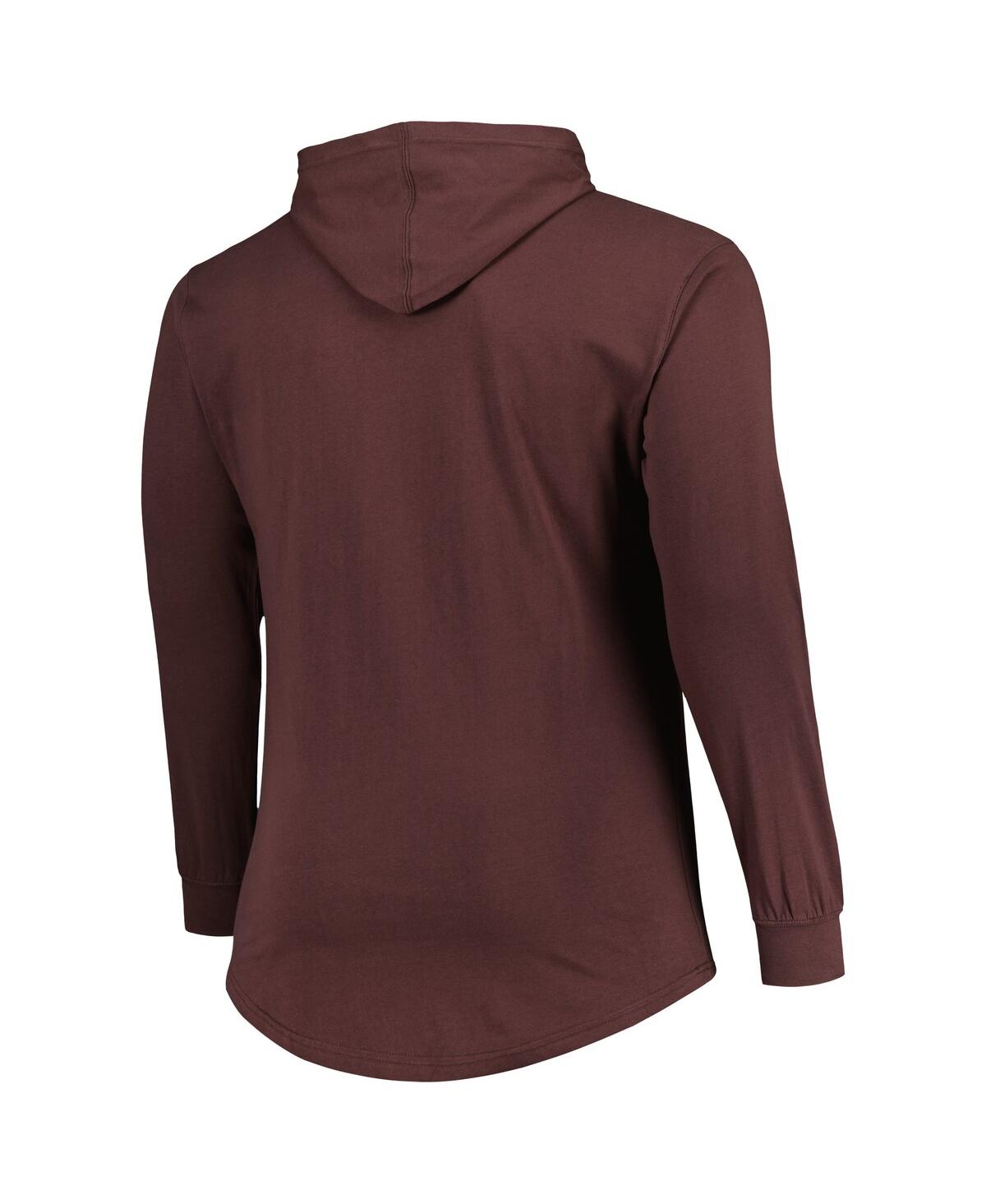 Men's FanaticsCleveland Browns Big and Tall Front Runner Pullover Hoodie - Brown