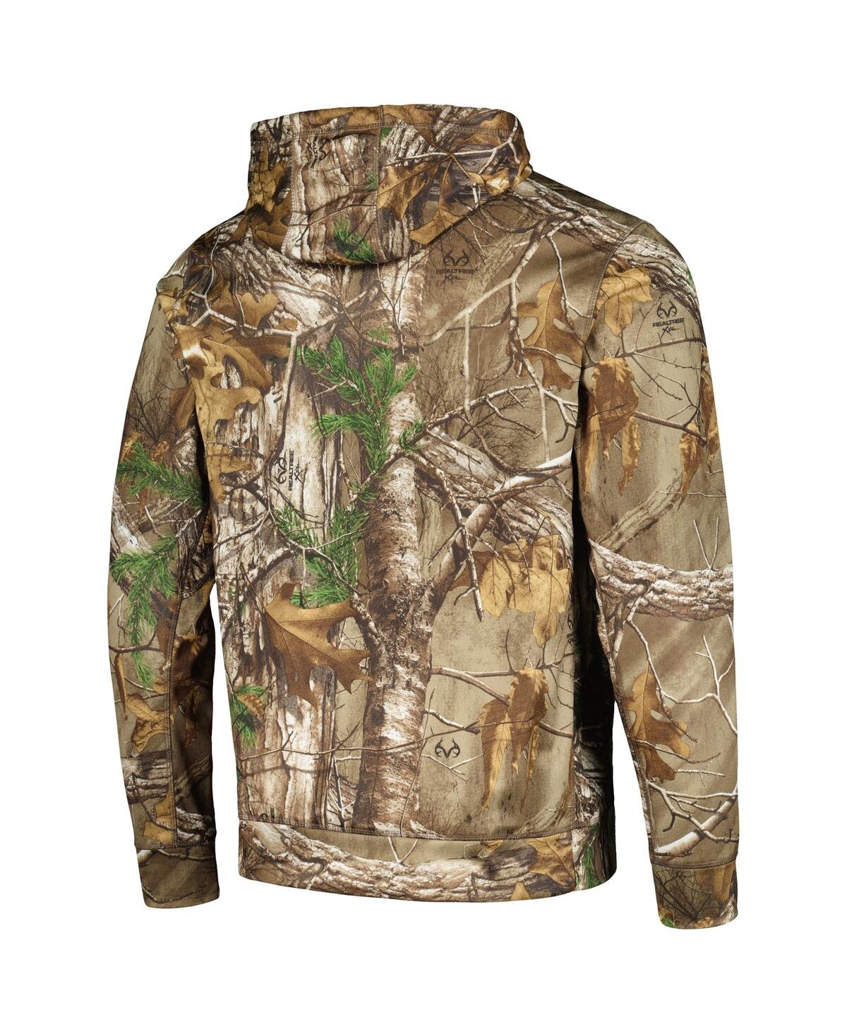 DUNBROOKE MEN'S DUNBROOKE CAMO ATLANTA BRAVES CHAMPION REALTREE PULLOVER HOODIE 