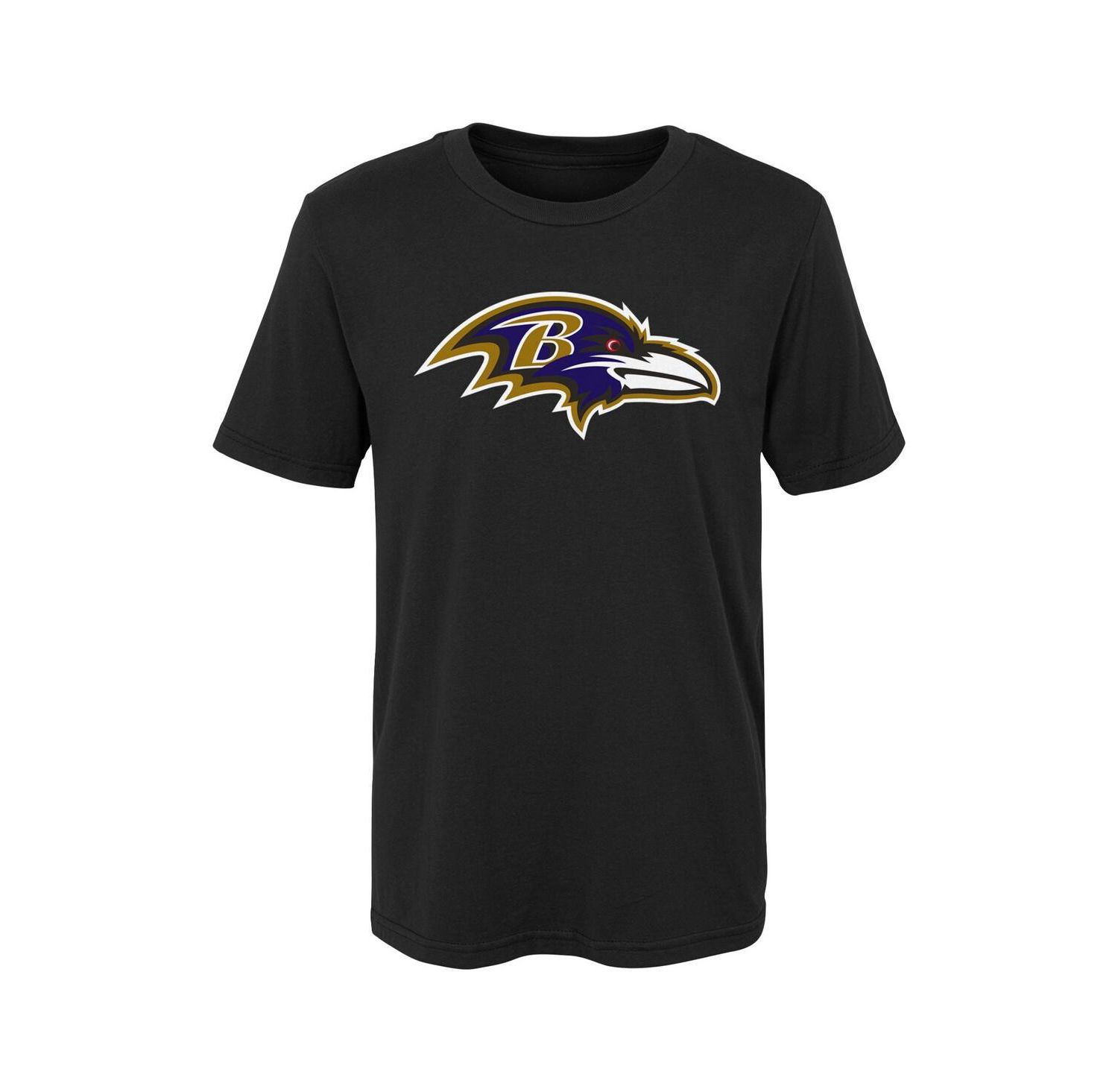 Big Boys Black Baltimore Ravens Primary Logo T-shirt