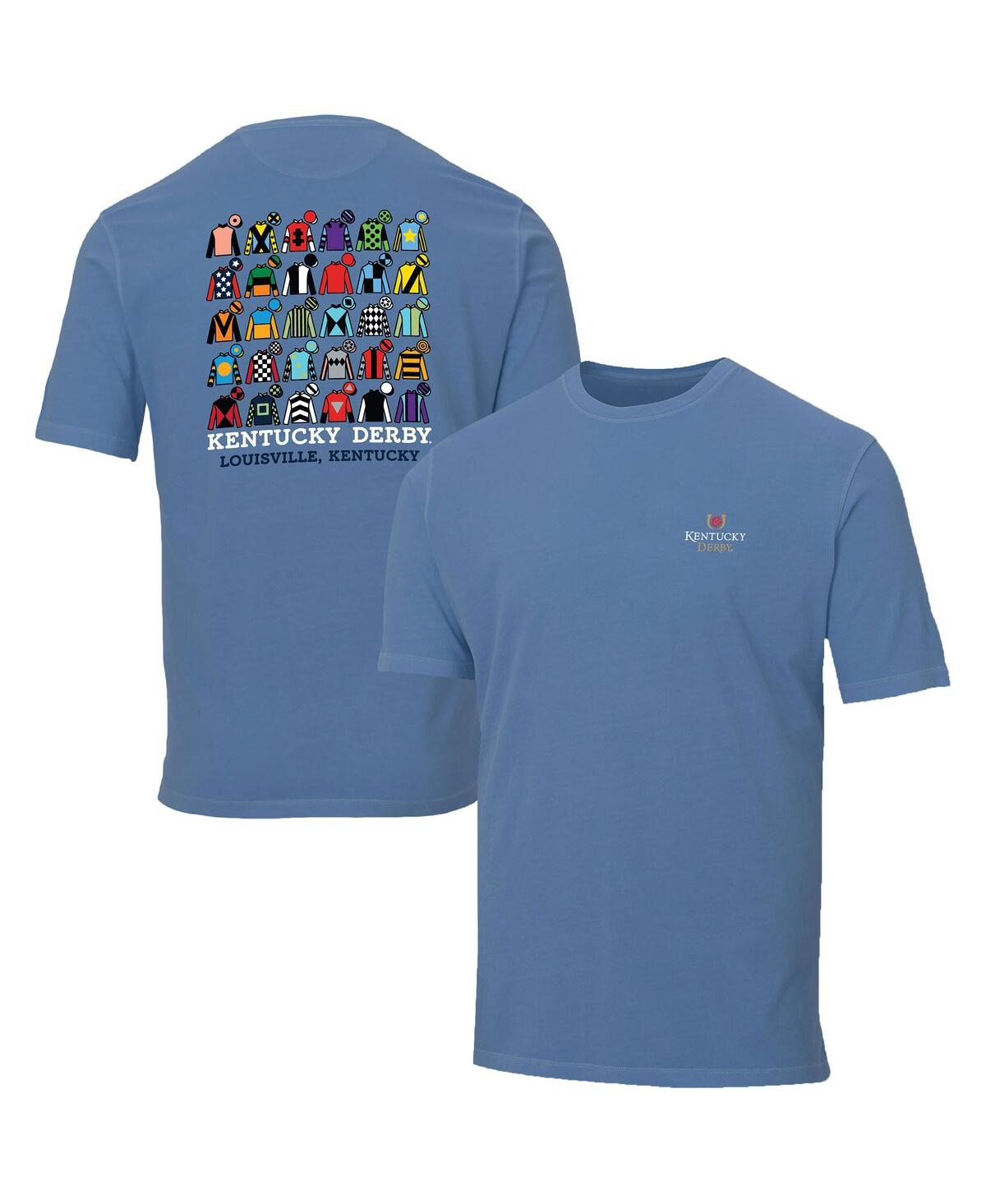 Men's Ahead Blue Kentucky Derby 150 Jockey Lineup T-shirt - Blue