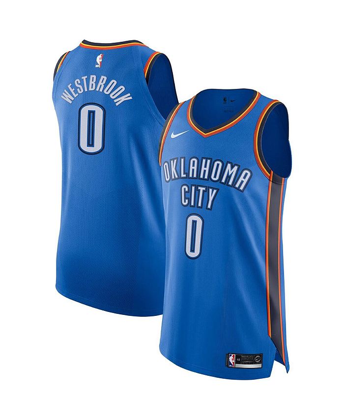 Nike Men's Russell Westbrook Blue Oklahoma City Thunder Authentic ...