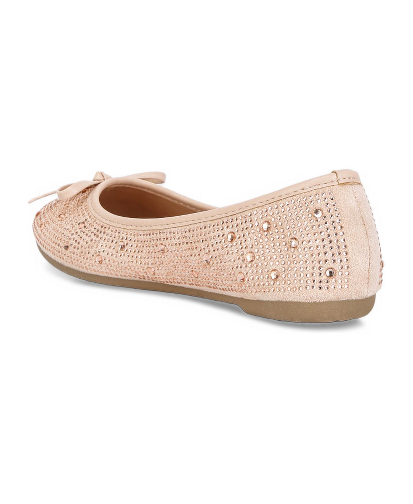 Женские балетки London Rag Hosana rhinestones and stud embellished ballet flats, цвет: Светлый бежевый — фото 2