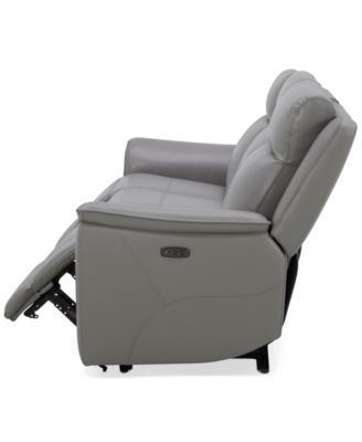 Addyson 88" 3-Pc. Leather Sofa with 3 Zero Gravity Recliners with Power Headrests, Created for Macy's