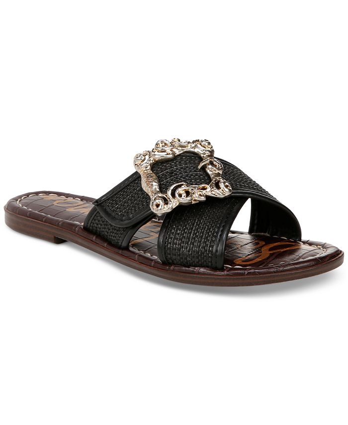 Sam Edelman Women s Gracyn Buckled Crossband Slide Sandals Macy s