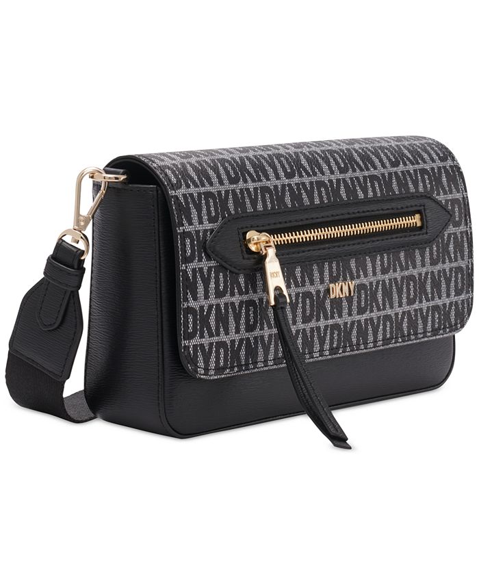 DKNY borsa a tracolla Echo Chain Flap Crossbody Bag Blk / Gold