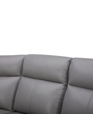 Addyson 117" 5-Pc. Leather Sectional with 3 Zero Gravity Recliners with Power Headrests, Created for Macy's