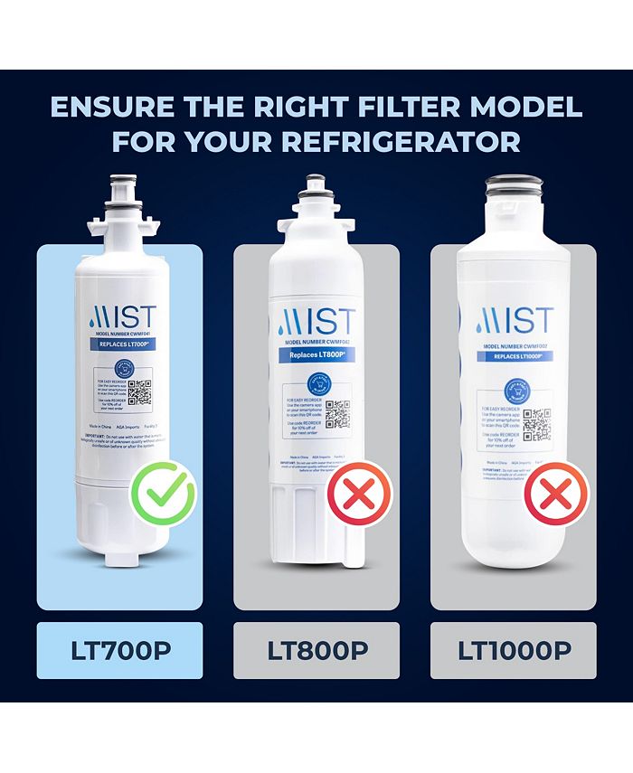 Mist ADQ36006101 Replacement for LG LT700P Refrigerator Water Filter