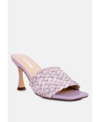 Womens Ny Tour Braided Strap Heel Sandals