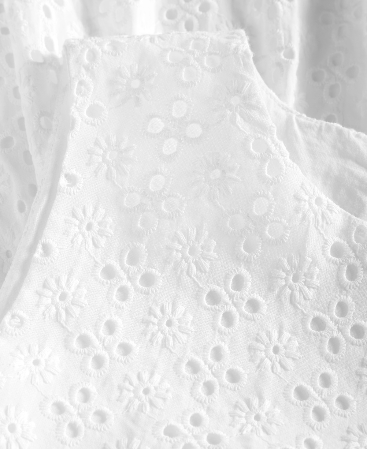 On 34th Big Girl's Cotton Eyelet Tiered Sleeveless Dress, Created for Macy's