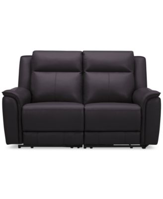 Addyson 64" 2-Pc. Leather Sofa with 2 Zero Gravity Recliners with Power Headrests, Created for Macy's