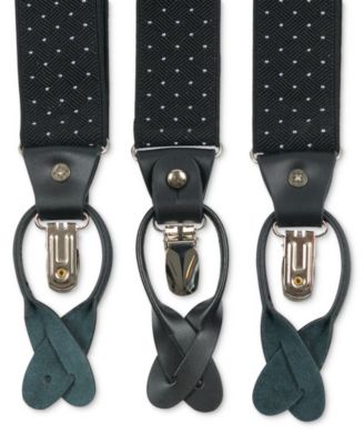 Men's Dot Print Suspenders