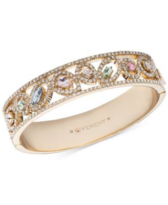 Givenchy - Mixed Crystal Openwork Bangle Bracelet