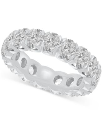 Macy's - Diamond Oval-Cut Eternity Band (5 ct. t.w.) in 14k Gold (Also in Platinum)