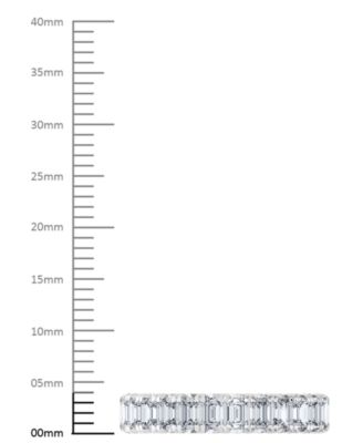 Diamond Emerald-Cut Eternity Band (3 ct. t.w.) in 14k Gold (Also in Platinum)