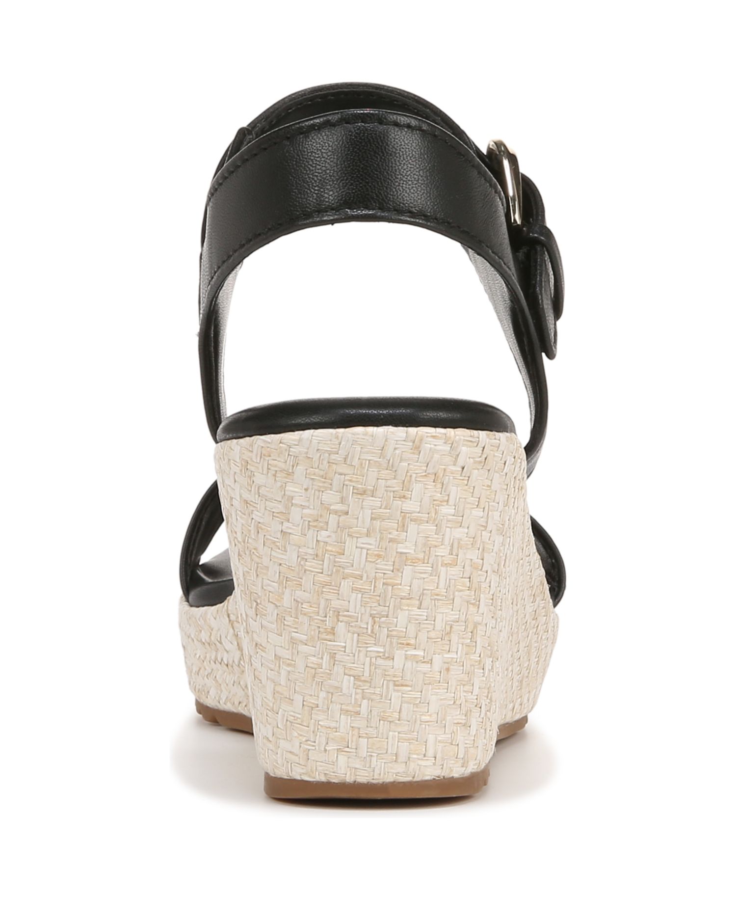 Women's Stella Open Round Toe Buckle Wedge Sandals