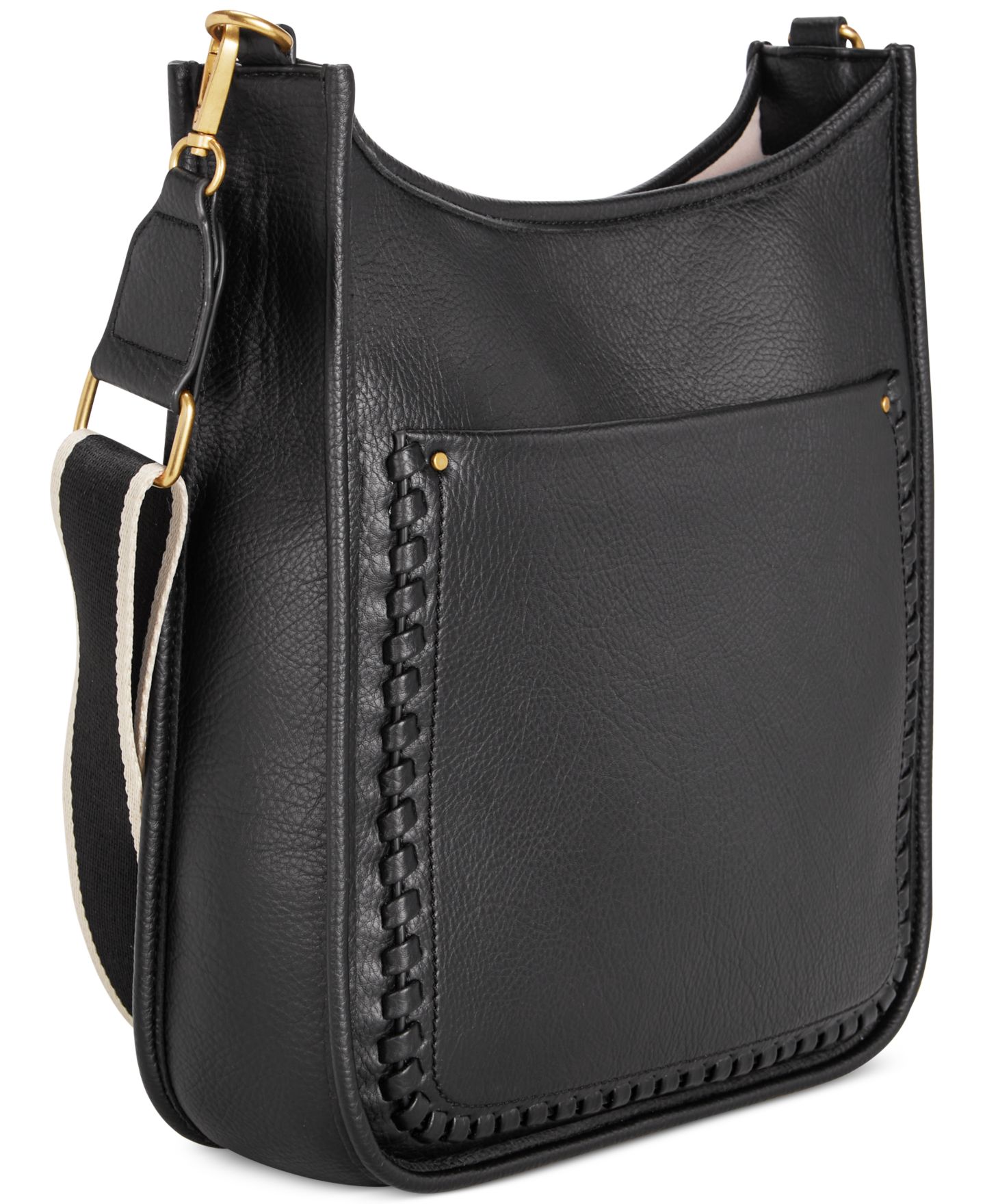 Женская сумка Style & Co Whipstitch Medium Crossbody, цвет: Чёрный — фото 6