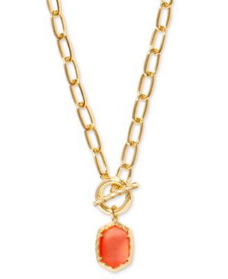 Kendra Scott 14k Gold Plated Stone 18 Pendant Necklace Macy s