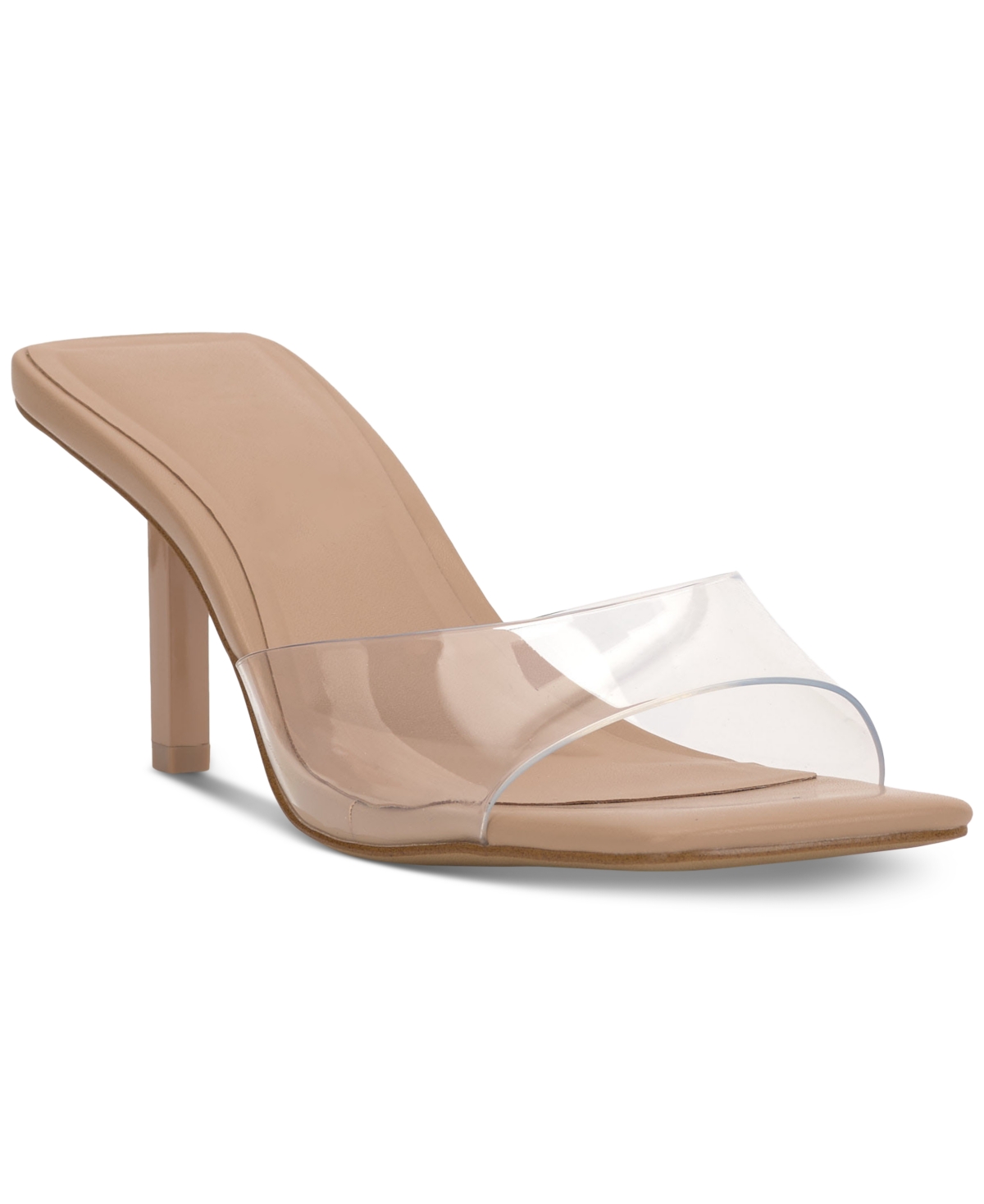 Dalea Slide Dress Sandals, Created for Macy's - Clear/Denim