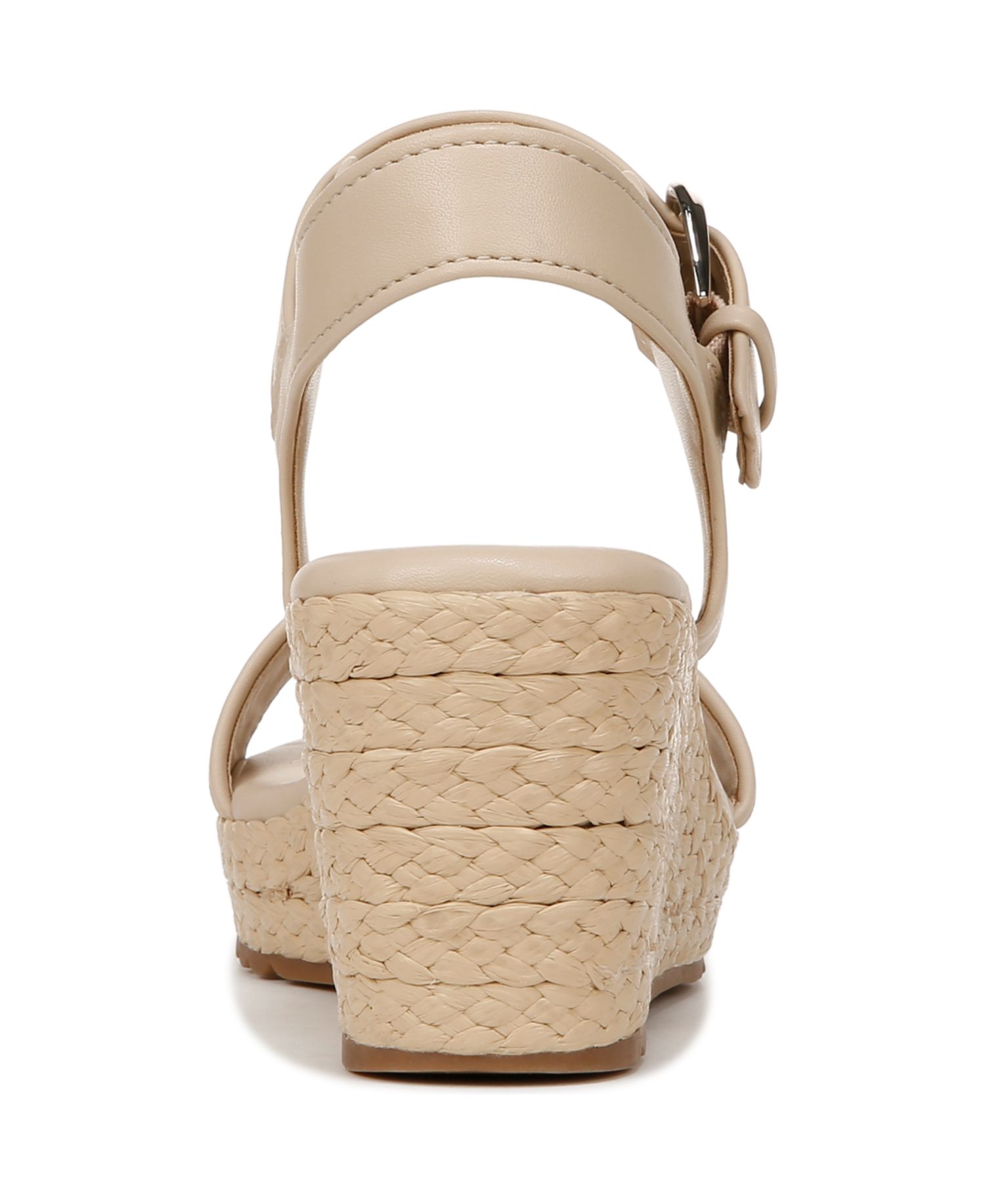 Women's Stella Open Round Toe Buckle Wedge Sandals