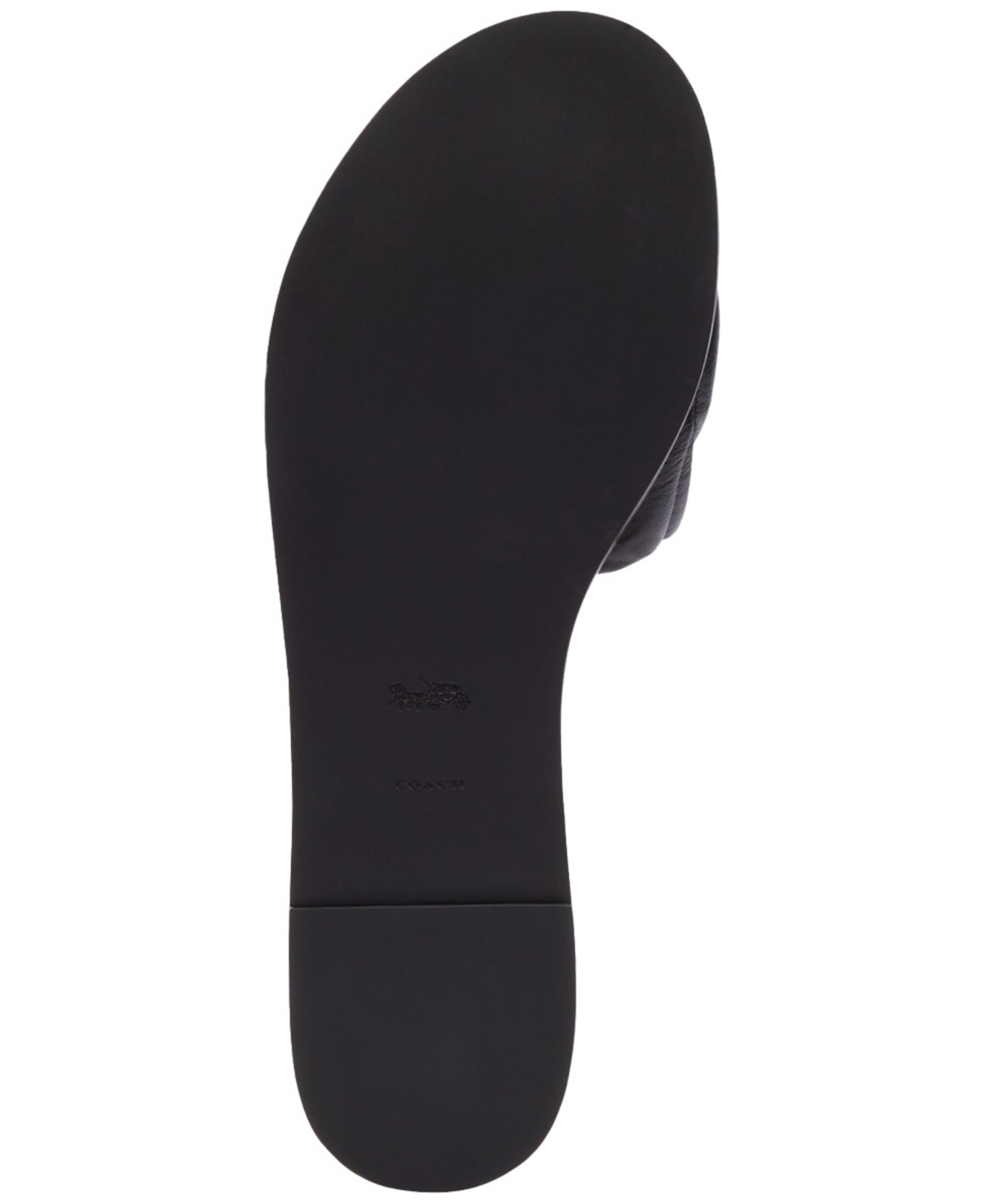 Coach Women's Holly Quilted Puffy "C" Slide Flat Sandals