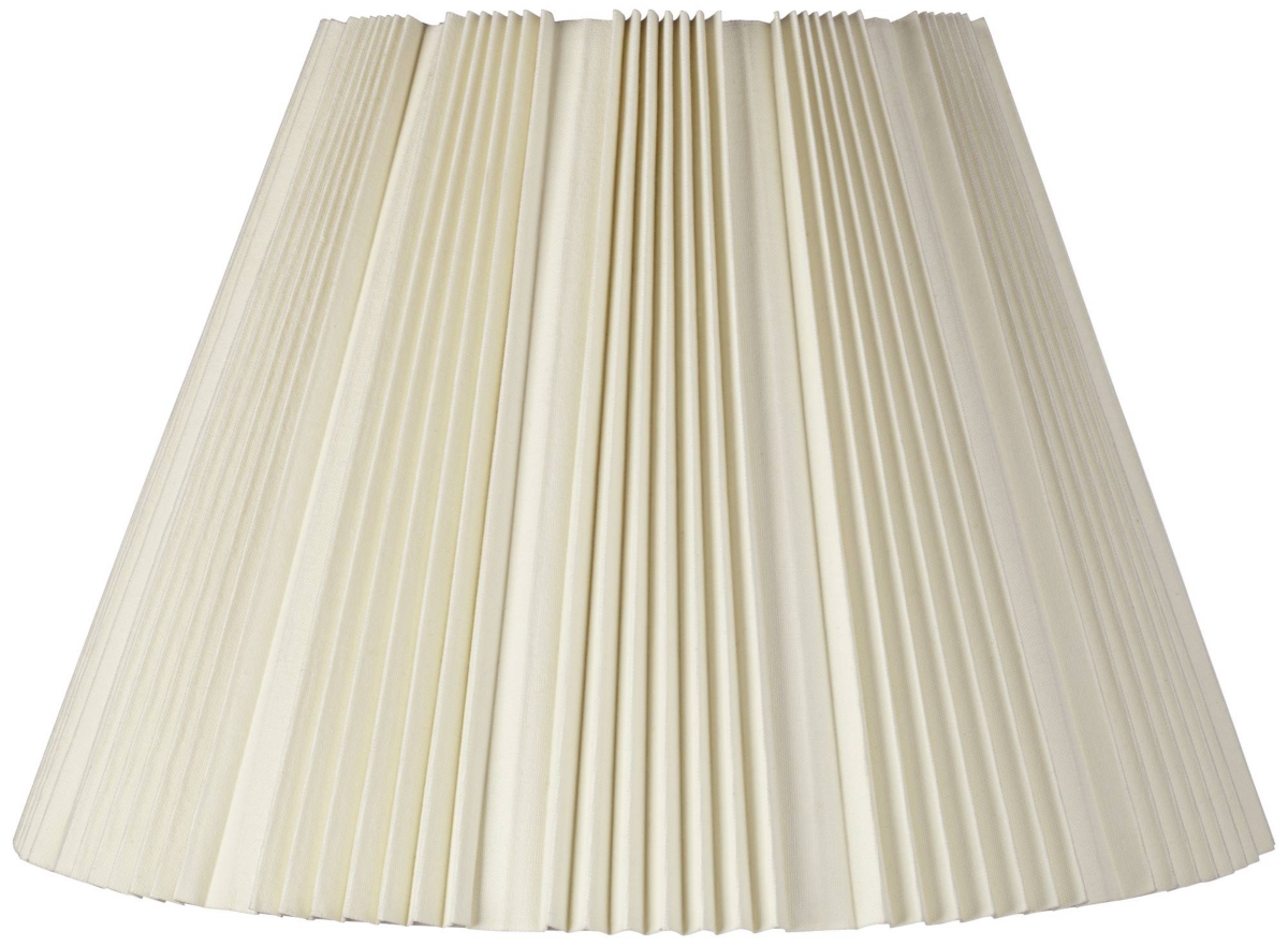 Springcrest Eggshell Pleated Large Lamp Shade 9.5" Top X 19" Bottom X 13" High (spider) Replacement With Harp An In White