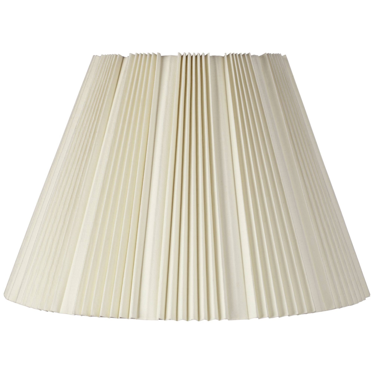 Springcrest Eggshell Pleated Large Lamp Shade 9.5" Top X 19" Bottom X 13" High (spider) Replacement With Harp An In White