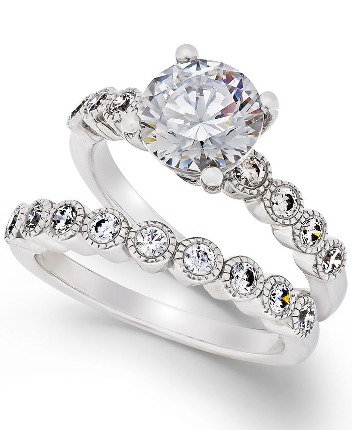 Arabella swarovski zirconia ring top