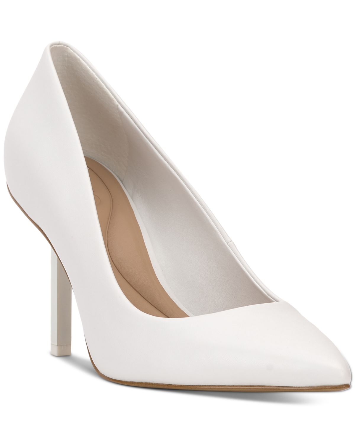 Inc International Concepts Eeshani High Heel Pumps, Created For Macy's In White Smooth