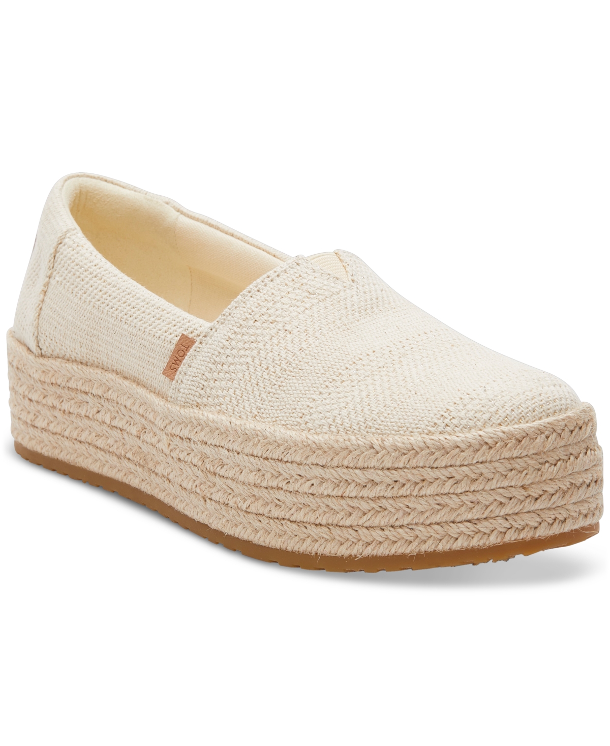 TOMS WOMEN'S VALENCIA CANVAS PLATFORM ESPADRILLES 