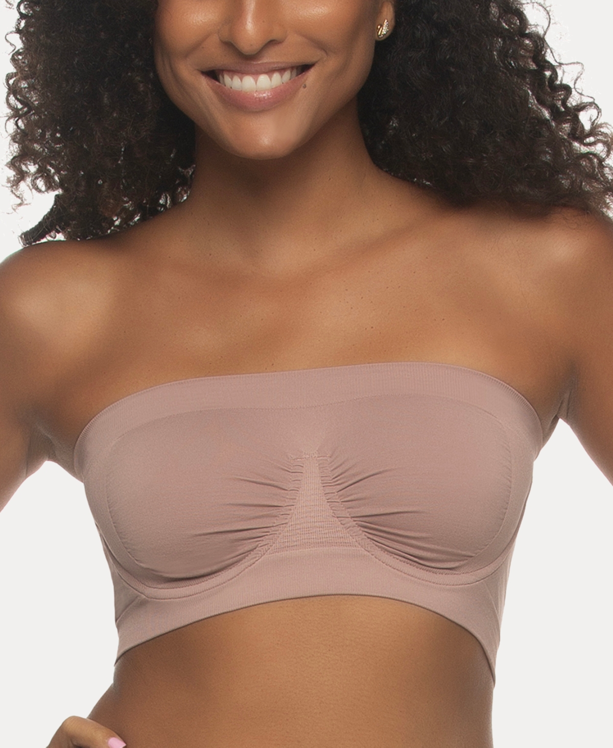 Paramour Gorgeous Women's T-shirt Bra With Lace Trim In Mink