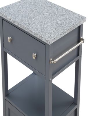 Office Star 36" Wood Fairfax Kitchen Cart