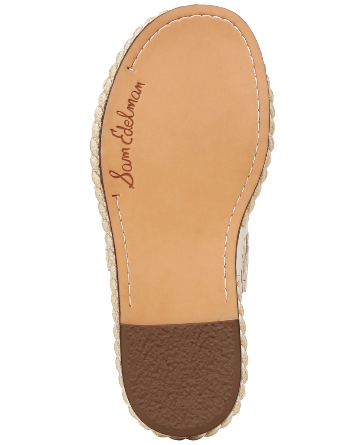 Sam Edelman Tatum Overlay Detail Double Band Flat Sandals