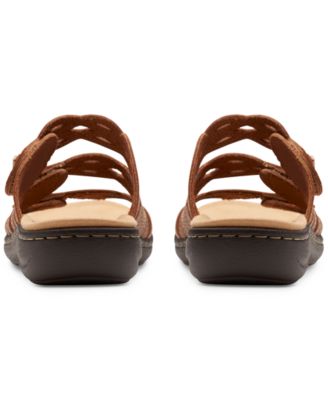 Laurieann Ruby Scalloped Twist Strap Slide Sandals